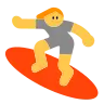 Person Surfing Emoji 🏄 image - Tossface style