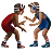 Men Wrestling: Medium-Dark Skin Tone, Medium Skin Tone