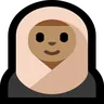 Woman With Headscarf: Medium Skin Tone Emoji 🧕🏽 image - Microsoft Windows 10 Segoe UI Emoji style