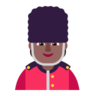 Guard: Medium-Dark Skin Tone Emoji 💂🏾 image - Microsoft Classic 2D style