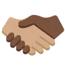 Handshake: Medium Skin Tone, Dark Skin Tone Emoji 🫱🏽‍🫲🏿 image - Twitter / X (Twemoji) style
