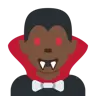 Man Vampire: Dark Skin Tone Emoji 🧛🏿‍♂️ image - Twitter / X (Twemoji) style