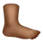 Foot: Medium-Dark Skin Tone