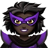 Woman Supervillain: Dark Skin Tone Emoji 🦹🏿‍♀️ image - Apple style