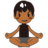 Man In Lotus Position: Medium-Dark Skin Tone
