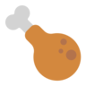 家禽の足 Emoji 🍗 image - Microsoft Classic 2D style