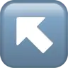 Up-Left Arrow Emoji ↖ image - Apple style