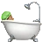 Person Taking Bath: Medium Skin Tone