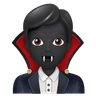 Vampire: Dark Skin Tone Emoji 🧛🏿 image - Huawei Harmony OS style