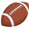 Emoji fotbal american 🏈 image - Facebook Messenger (2016) style