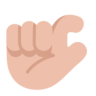 Pinching Hand: Medium-Light Skin Tone Emoji 🤏🏼 image - Microsoft Classic 2D style