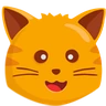 猫脸 Emoji 🐱 image - Facebook Messenger (2016) style
