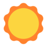 Sun Emoji ☀ image - Microsoft Classic 2D style