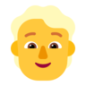 คนที่มีผมสีบลอนด์ Emoji 👱 image - Microsoft Classic 2D style