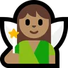 Fairy: Medium Skin Tone Emoji 🧚🏽 image - Microsoft Windows 10 Segoe UI Emoji style