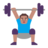 Man Lifting Weights: Medium Skin Tone