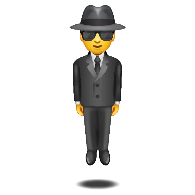 Person In Suit Levitating