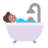 Person Taking Bath: Medium Skin Tone