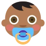 Baby: Medium-Dark Skin Tone Emoji 👶🏾 image - EmojiTwo style