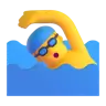 Man Swimming Emoji 🏊‍♂️ image - Microsoft 3D Fluent style