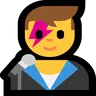 Man Singer Emoji 👨‍🎤 image - Microsoft Windows 10 Segoe UI Emoji style