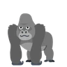 Gorila Emoji 🦍 image - Skype style