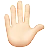 Raised Hand: Light Skin Tone