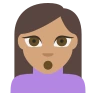 Person Pouting: Medium Skin Tone Emoji 🙎🏽 image - EmojiTwo style