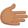 Rightwards Hand: Medium Skin Tone Emoji 🫱🏽 image - Apple style