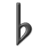 音乐降半音标记 ♭ image - Samsung style