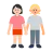 Women Holding Hands: Light Skin Tone, Medium-Light Skin Tone