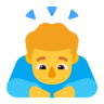 Man Bowing Emoji 🙇‍♂️ image - Microsoft Classic 2D style
