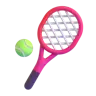 Emoji Racchetta da tennis e palla 🎾 image - Microsoft 3D Fluent style