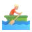 Person Rowing Boat: Medium-Light Skin Tone