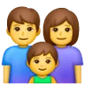 Family: Man, Woman, Boy Emoji 👨‍👩‍👦 image - Samsung style