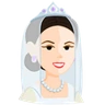 Person With Veil: Light Skin Tone Emoji 👰🏻 image - Facebook Messenger (2016) style