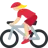 Woman Biking: Medium-Light Skin Tone