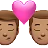 Kiss: Man, Man, Medium Skin Tone