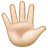 Hand With Fingers Splayed: Light Skin Tone