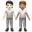 People Holding Hands: Light Skin Tone, Medium Skin Tone