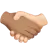 Handshake: Medium Skin Tone, Light Skin Tone