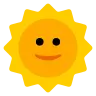 Emoji Soare cu fața 🌞 image - Tossface style