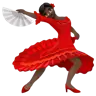 Woman Dancing: Dark Skin Tone Emoji 💃🏿 image - WhatsApp style