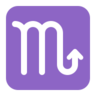 Scorpio Emoji ♏ image - Microsoft Classic 2D style