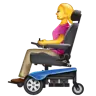 Woman In Motorized Wheelchair Emoji 👩‍🦼 image - WhatsApp style