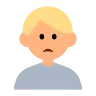Man Frowning: Medium-Light Skin Tone Emoji 🙍🏼‍♂️ image - Tossface style