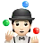 Person Juggling: Light Skin Tone