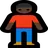 Man Standing: Dark Skin Tone