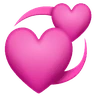 Corações revolvendo Emoji 💞 image - Huawei Harmony OS style