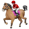 Horse Racing: Light Skin Tone Emoji 🏇🏻 image - WhatsApp style